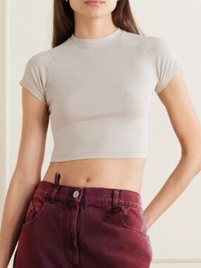 Skims New Vintage Cropped Raglan T-Shirt